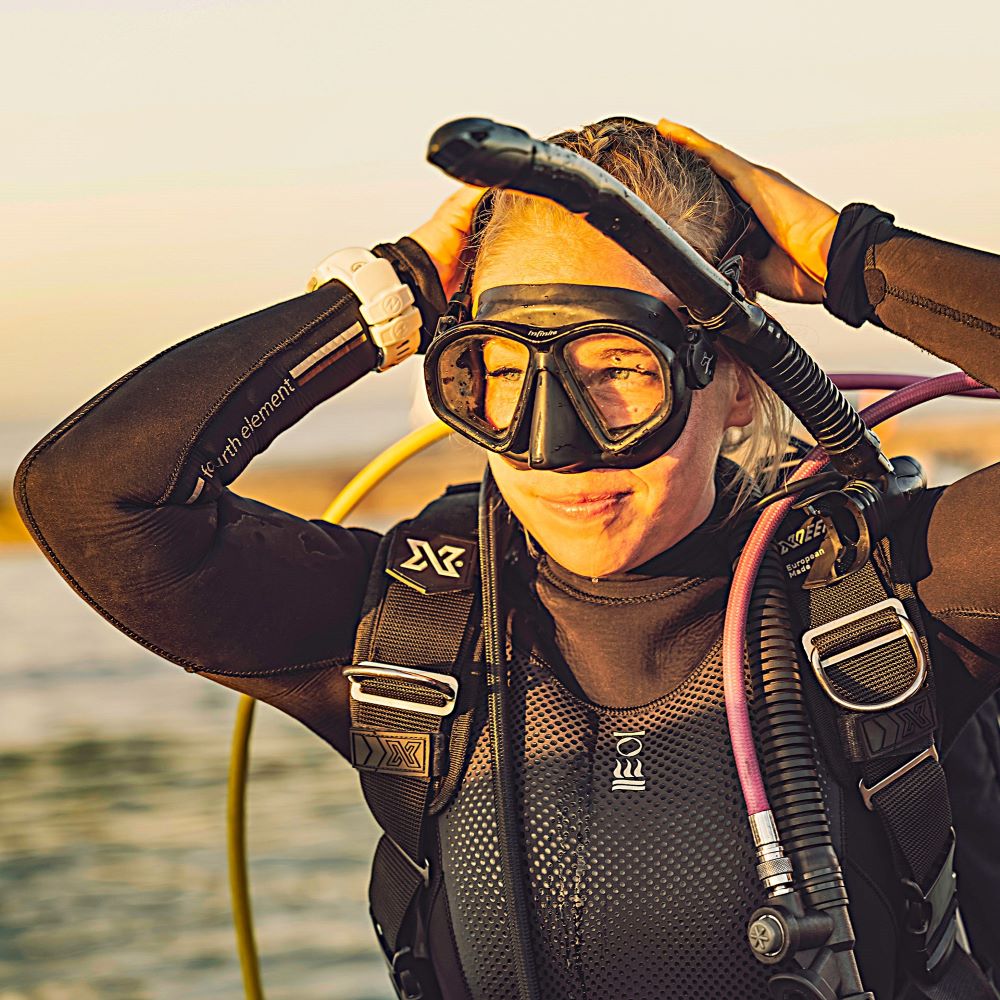 Person considering scuba training in Ann Arbor