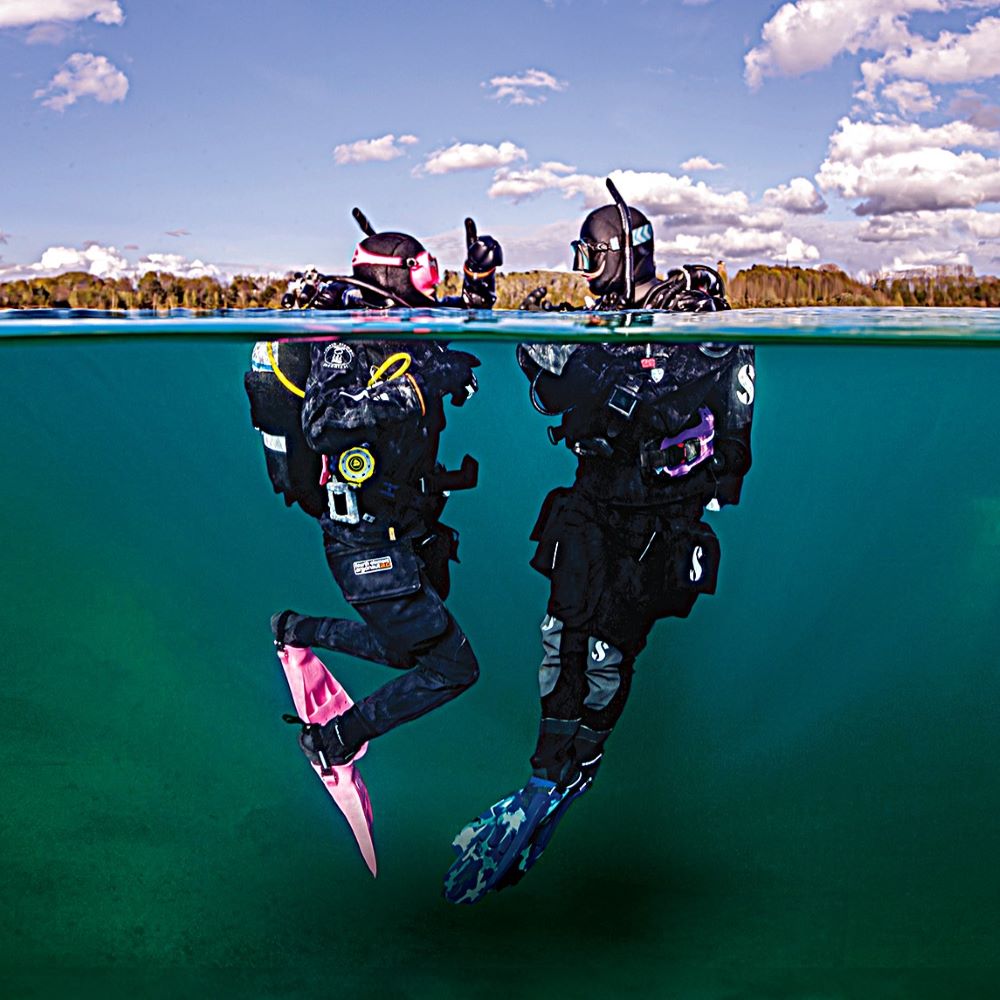 Beginner diver ready to start certification